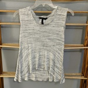 BCBG Maxazria peplum knit top